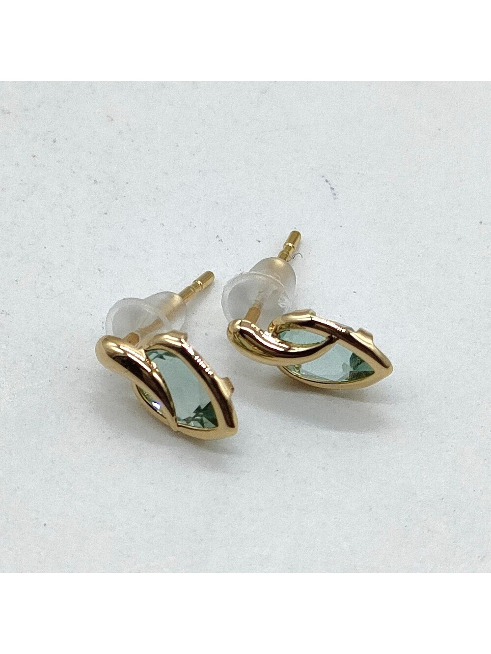 Jewelry Pierced Earring Gold Yellow Gold Greens 5451835